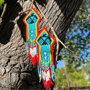 Eagle Beaded Earrings